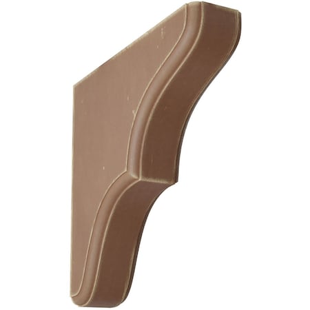 Ekena Millwork 1 3/4"W x 7 1/2"D x 7 1/2"H Stratford Wood Vintage Decor Bracket, Weathered Brown BKTWD02X08X08STBR